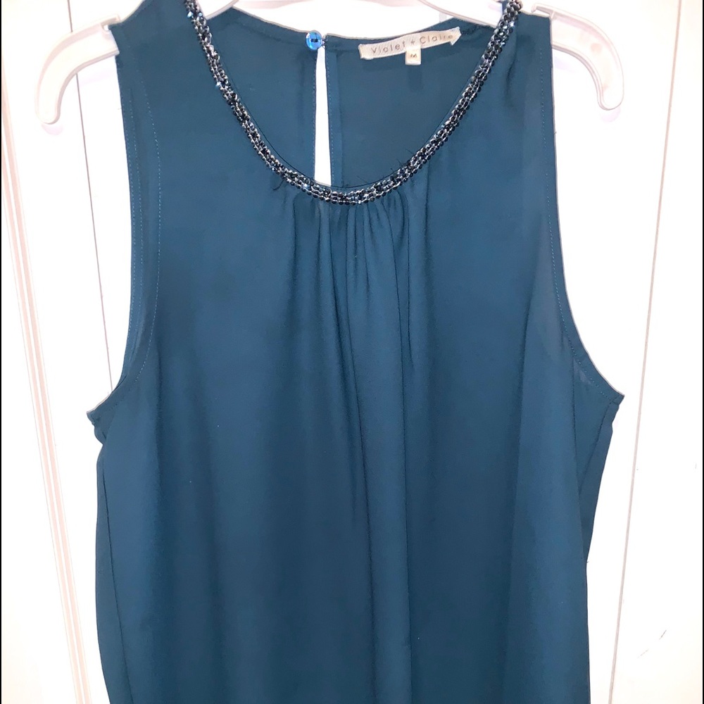 Dark blue Violet and Claire Women’s Tank Top